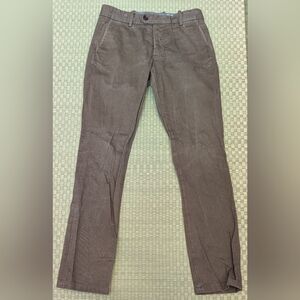Gustin #3 Japan Brown Chinos Slim Fit Men's Size 32 Made in USA